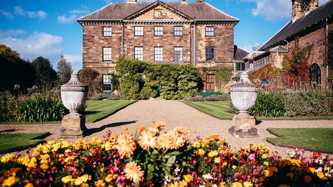 Ormesby Hall garden in autumn
